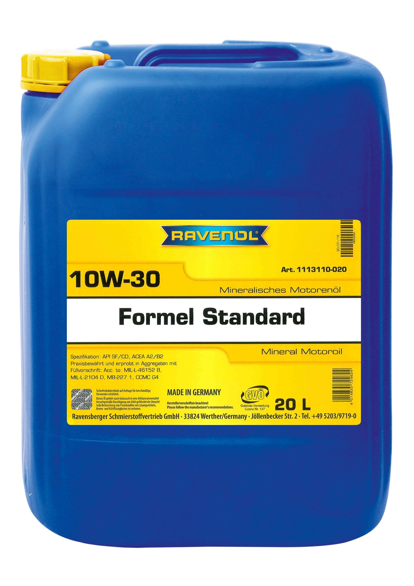 Ravenol FORMEL STANDARD SAE 10W-30