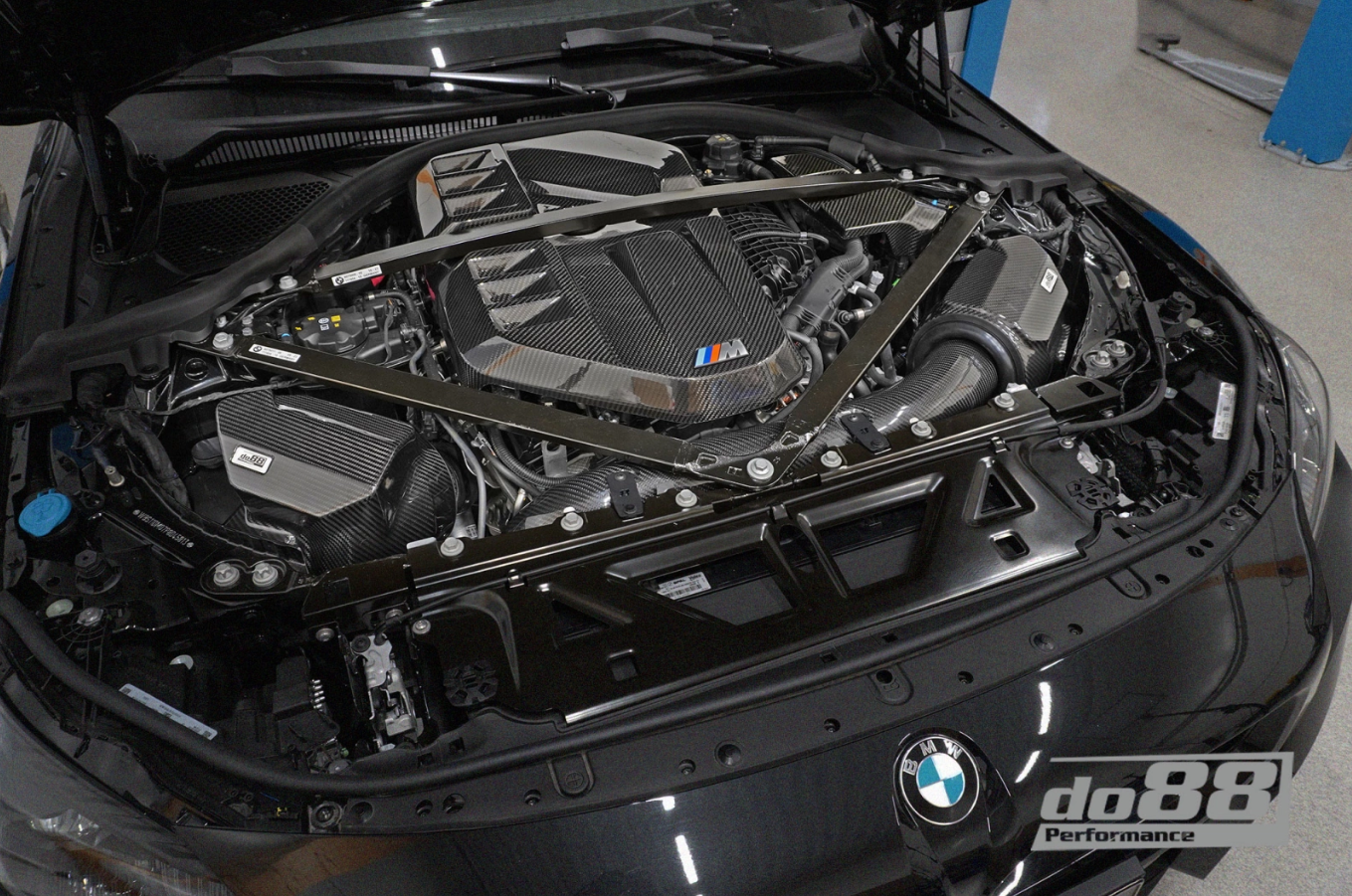 Motordeksel karbonfiber, BMW M2 M3 M4 (S58)