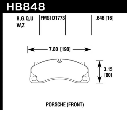 GiroDisc GP35 Endurance Racing bremseklosser. Foran. GT4/GT3/RS/TURBO